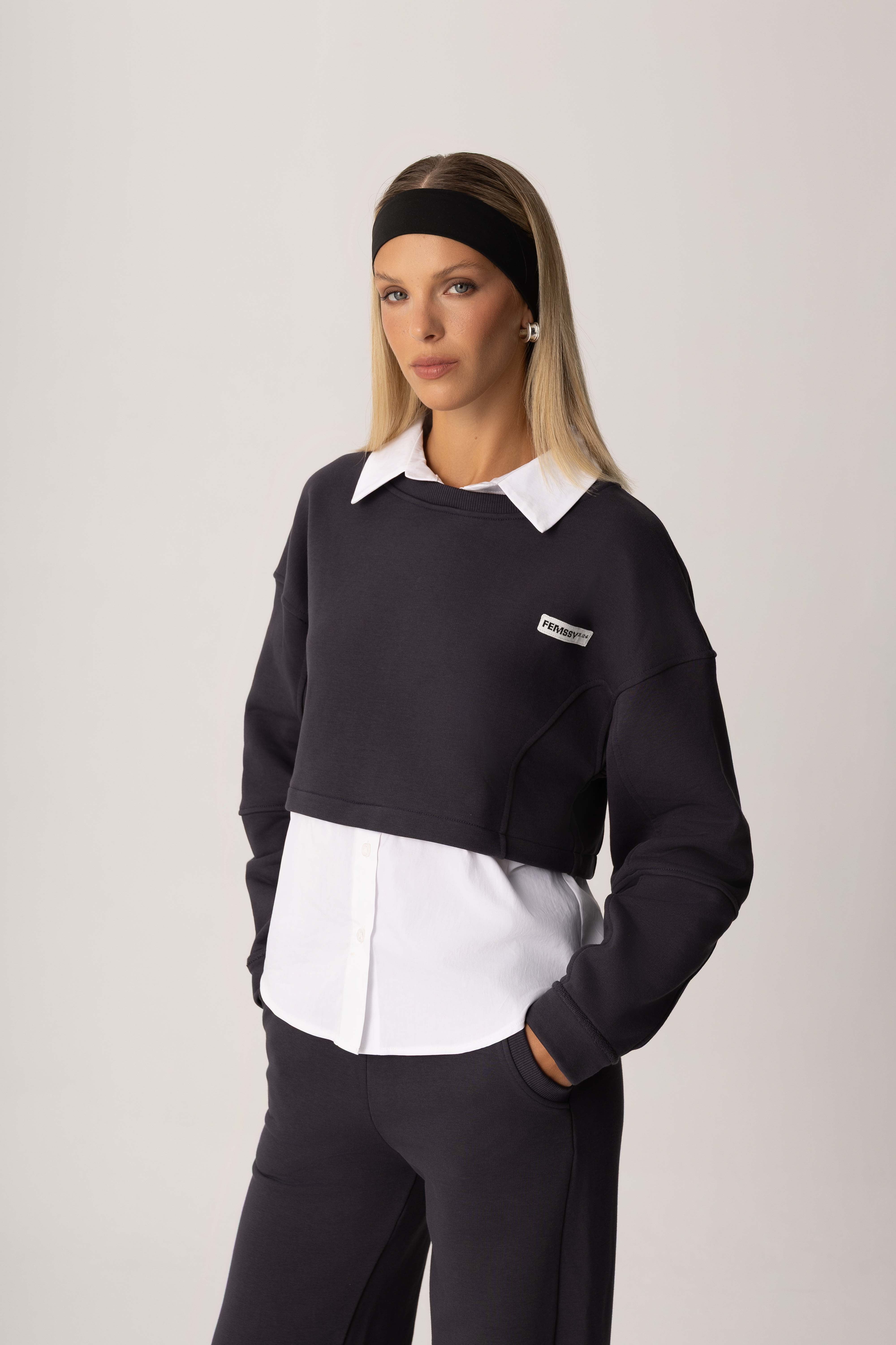 LAYA SWEATSHIRT GRAPHITE