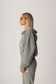 EDEN ZIP UP HOODIE GREEN