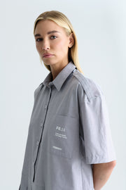 FOLD DRESS GREY