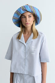 LOU STRIPE SHIRT GREY
