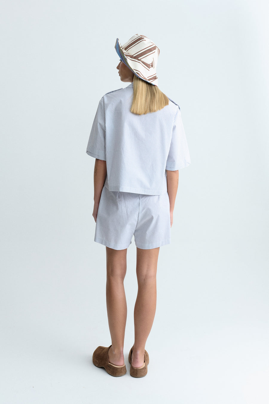 LOU STRIPE SHIRT GREY