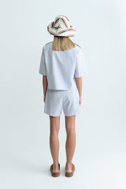 ARIA STRIPE SHORTS GREY