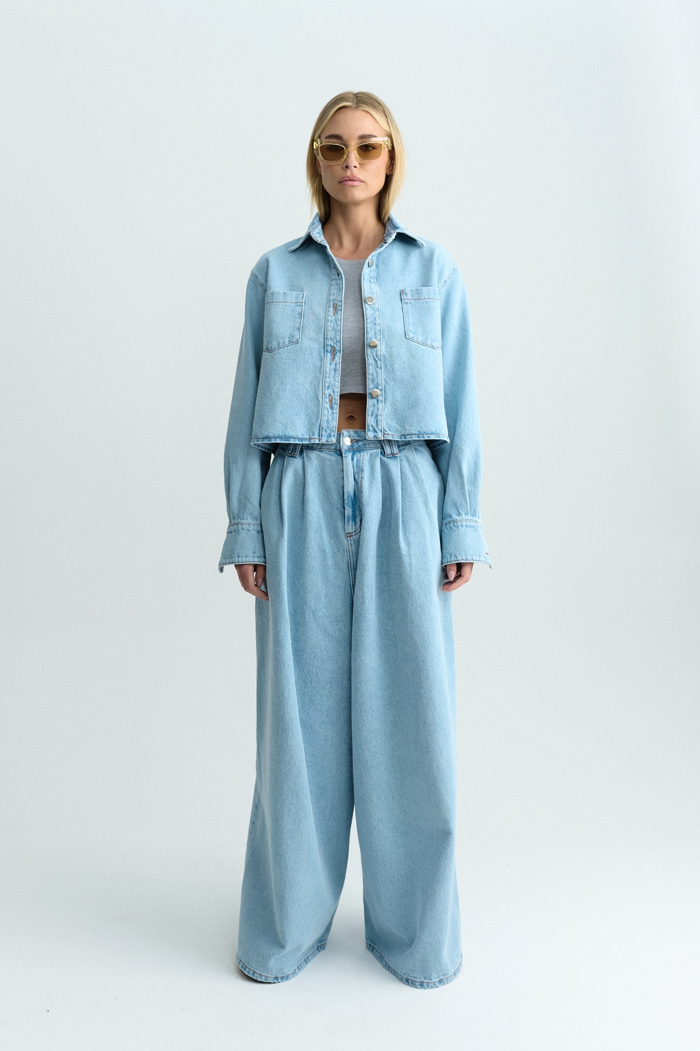 GIGI SHIRT DENIM BLUE