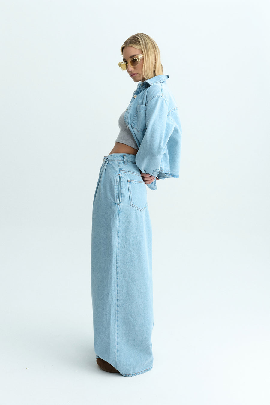 BAGGY DENIM JEANS BLUE