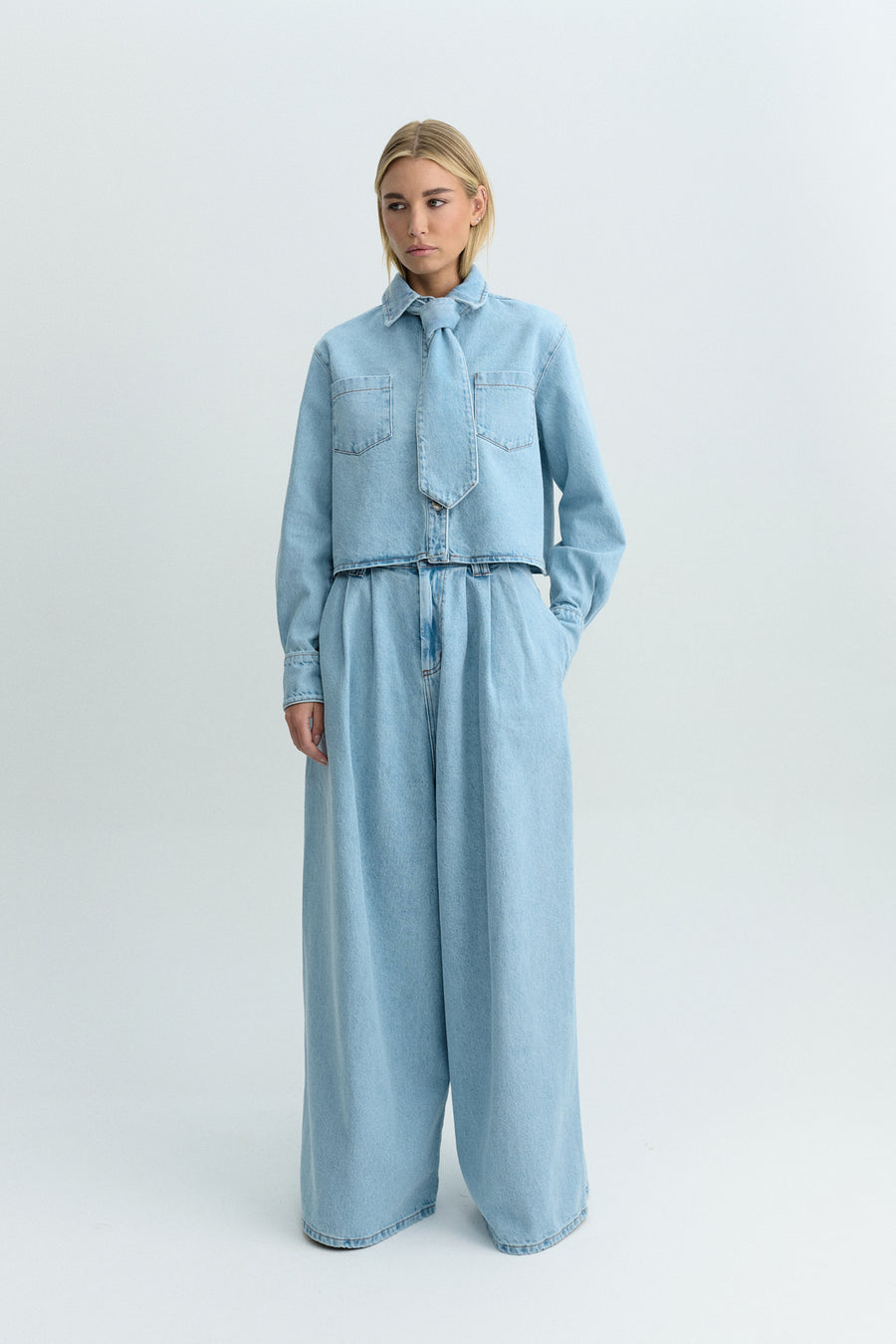 GIGI SHIRT DENIM BLUE