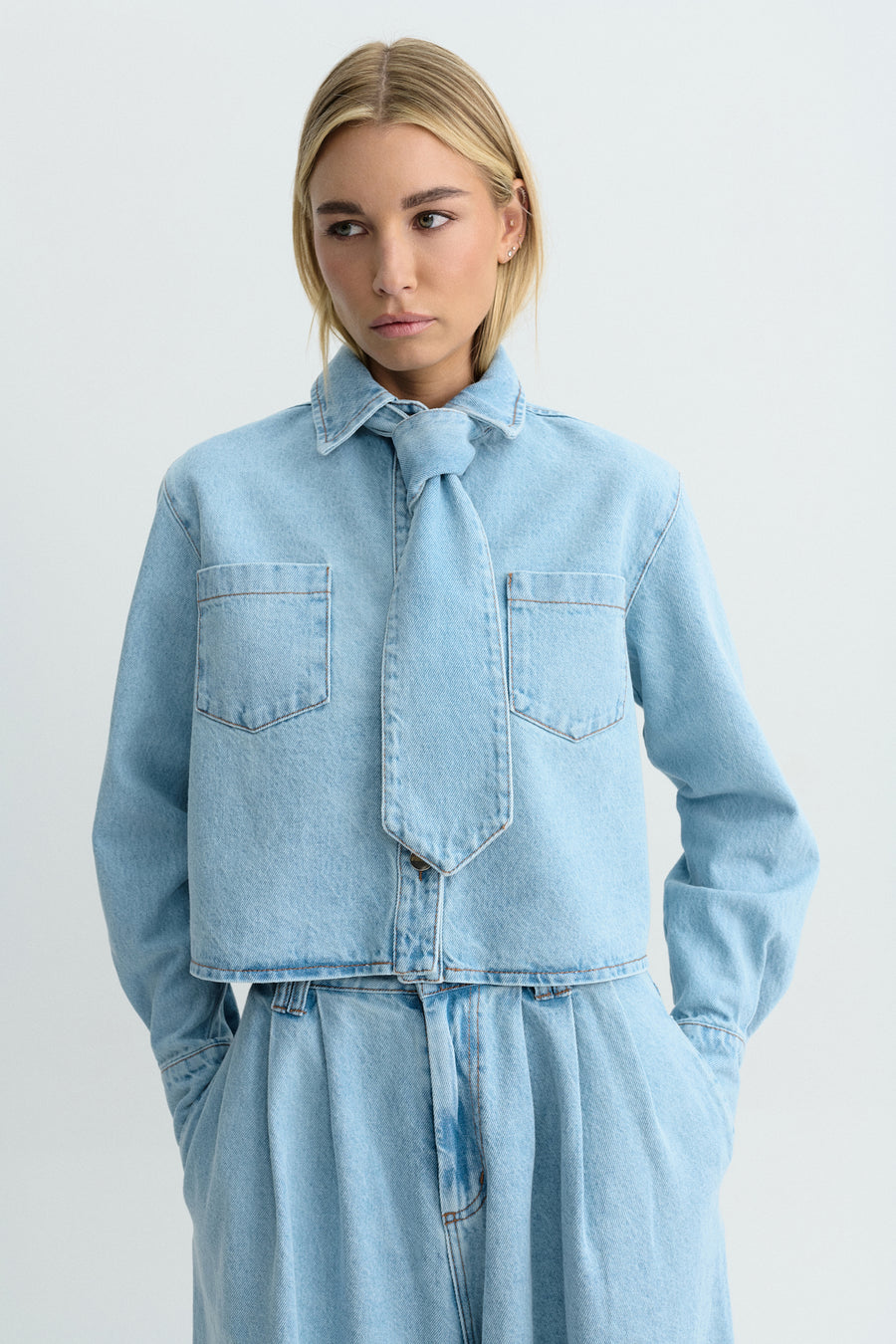 GIGI SHIRT DENIM BLUE
