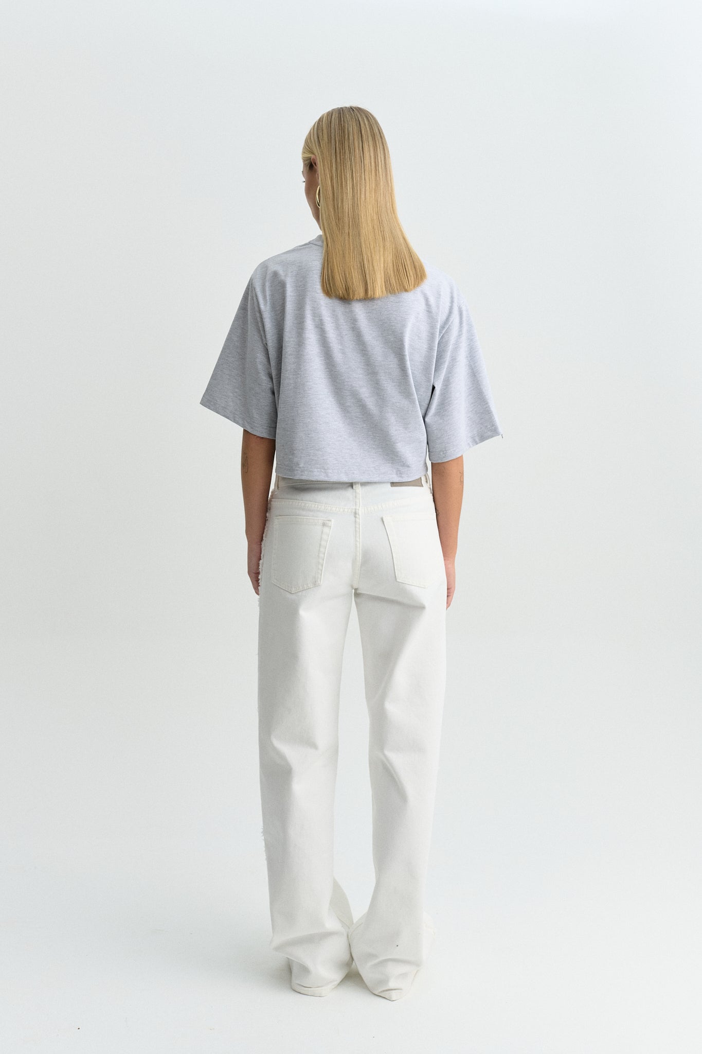 STONE DENIM JEANS OFF WHITE