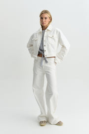 STONE DENIM JEANS OFF WHITE