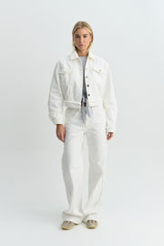 RAW DENIM JACKET OFF WHITE