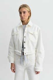 RAW DENIM JACKET OFF WHITE