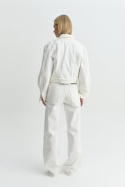 RAW DENIM JACKET OFF WHITE