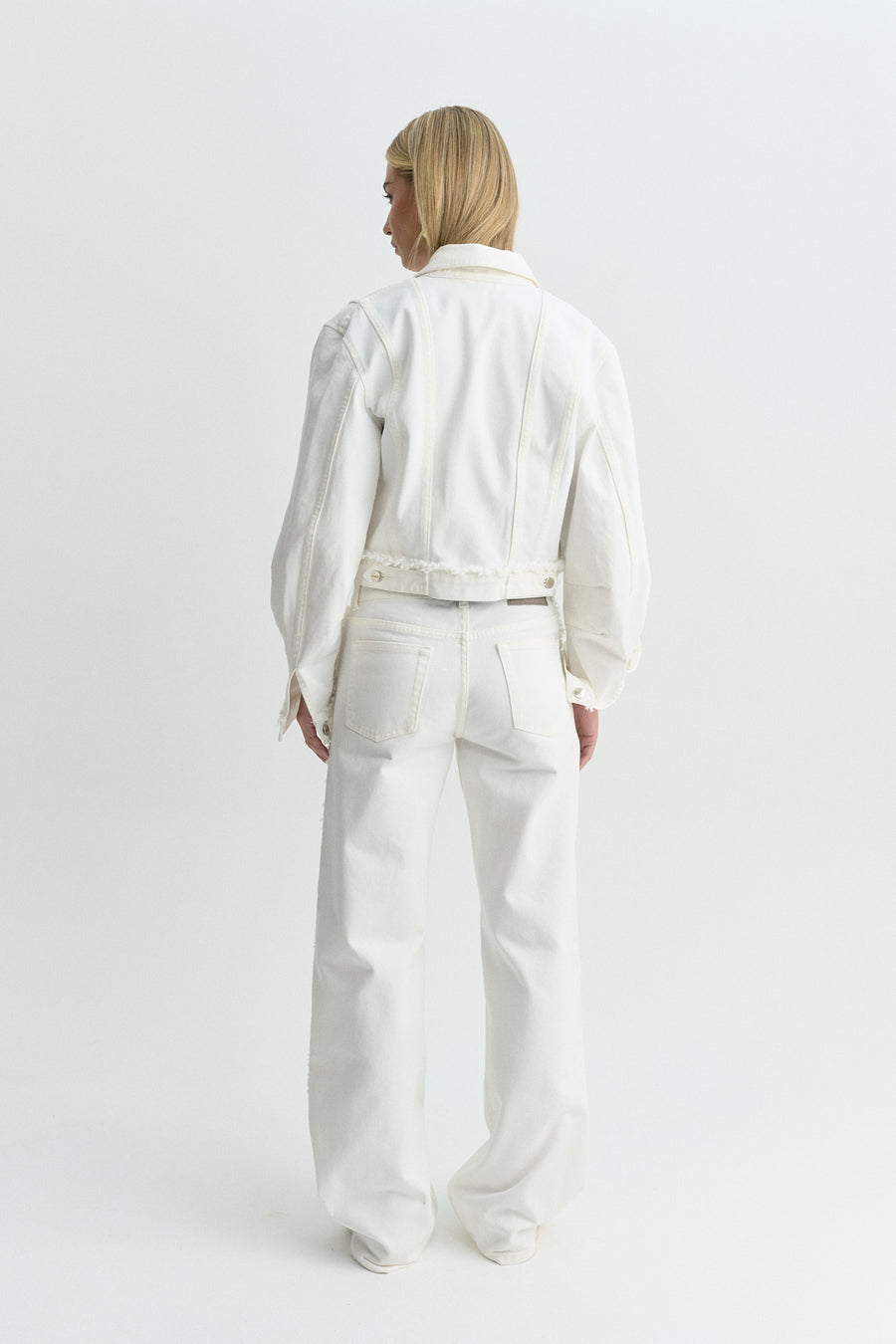 RAW DENIM JACKET OFF WHITE