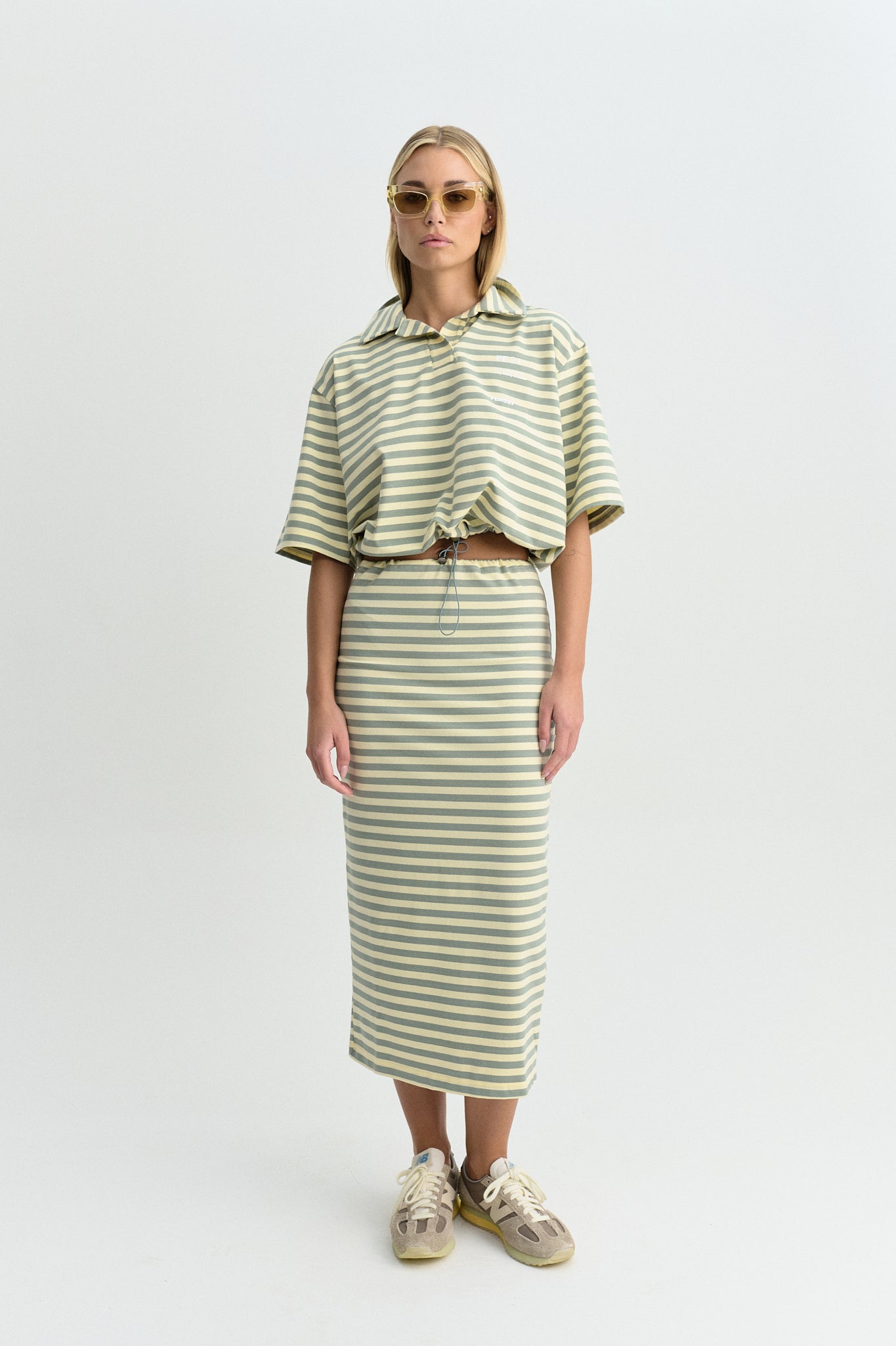 LONGA STRIPE SKIRT