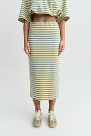 LONGA STRIPE SKIRT