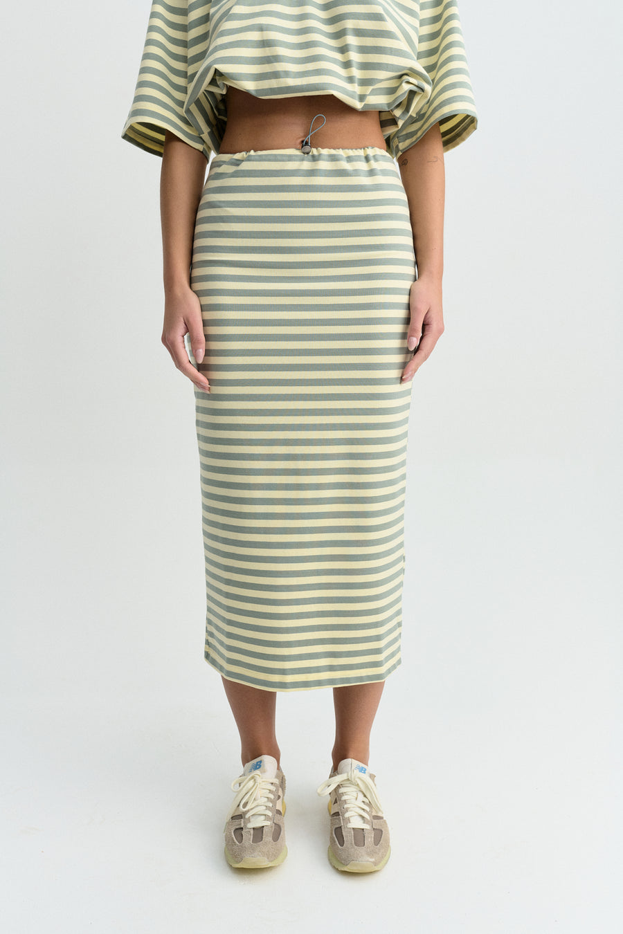 LONGA STRIPE SKIRT