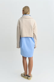 COLLAR SWEATSHIRT BEIGE