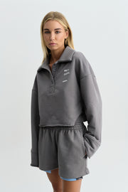 COLLAR SWEATSHIRT GREY