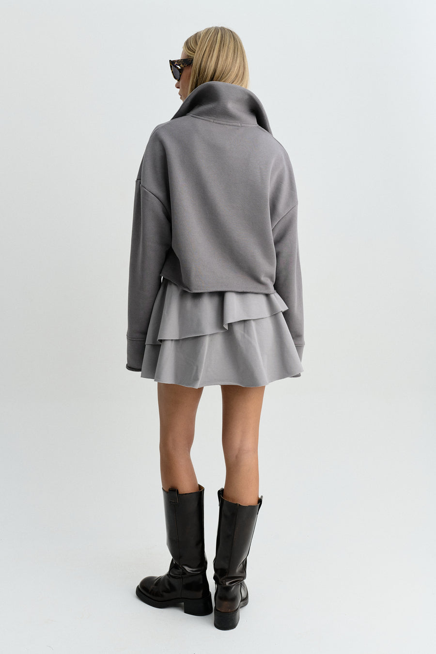 AURA SKIRT GREY