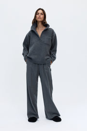 Sofia high neck sweater grey