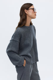 Emma crewneck sweater grey