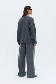 Emma crewneck sweater grey