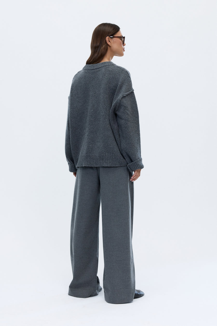 Emma crewneck sweater grey