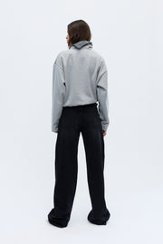 Mila high neck sweatshirt grey