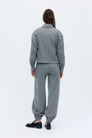 Margot vest grey melange