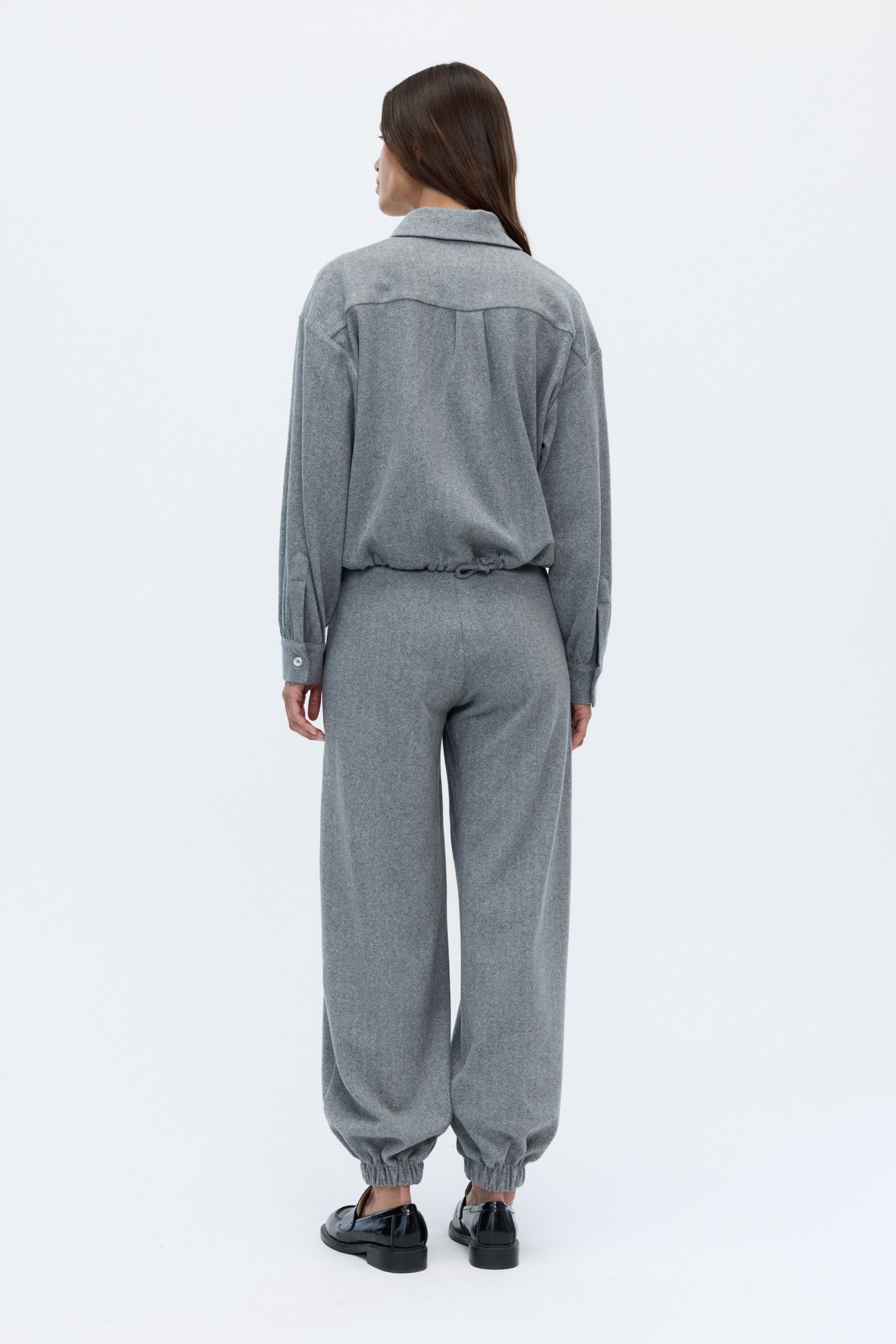 Vanda drawstring shirt grey