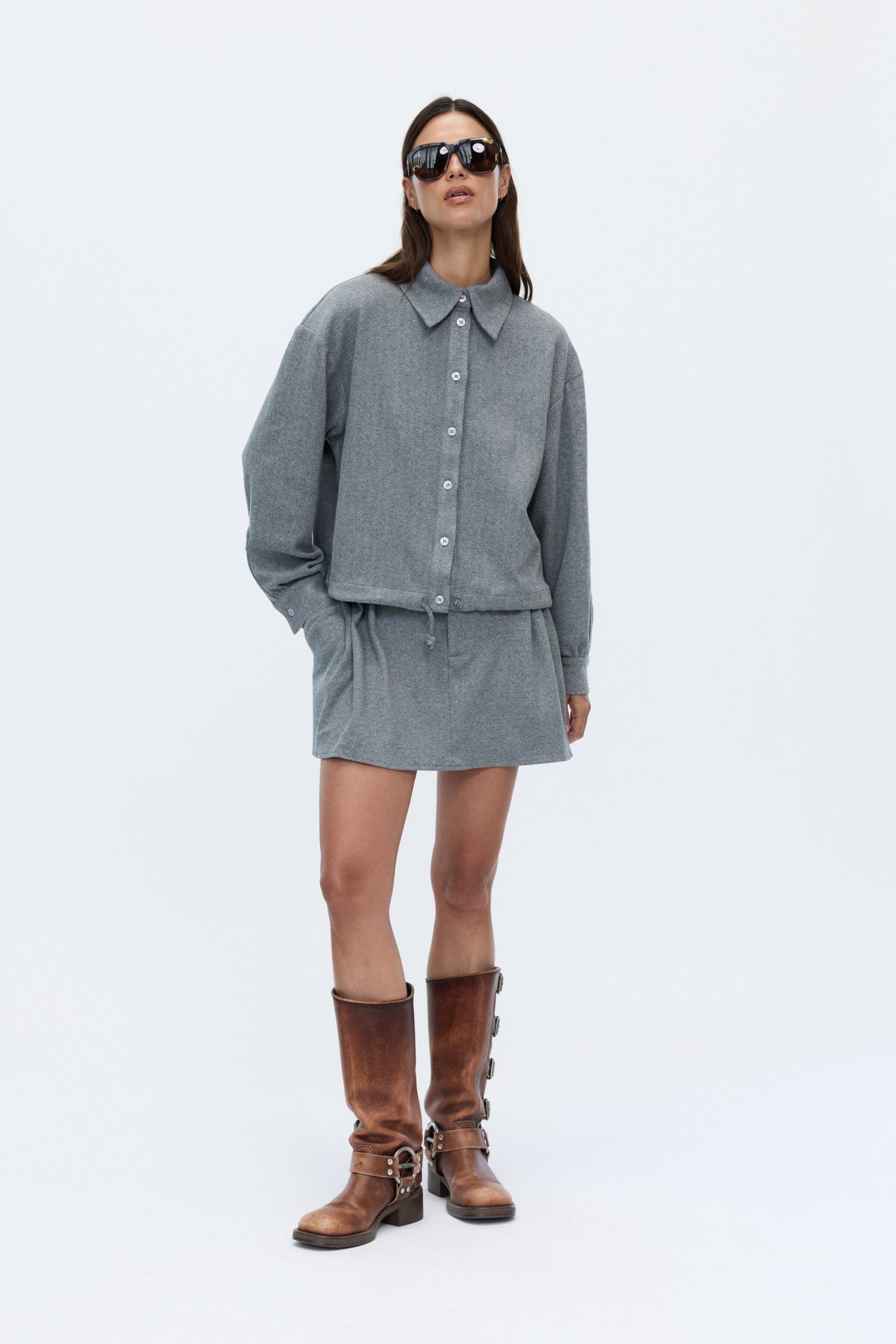 Vera mini skirt grey