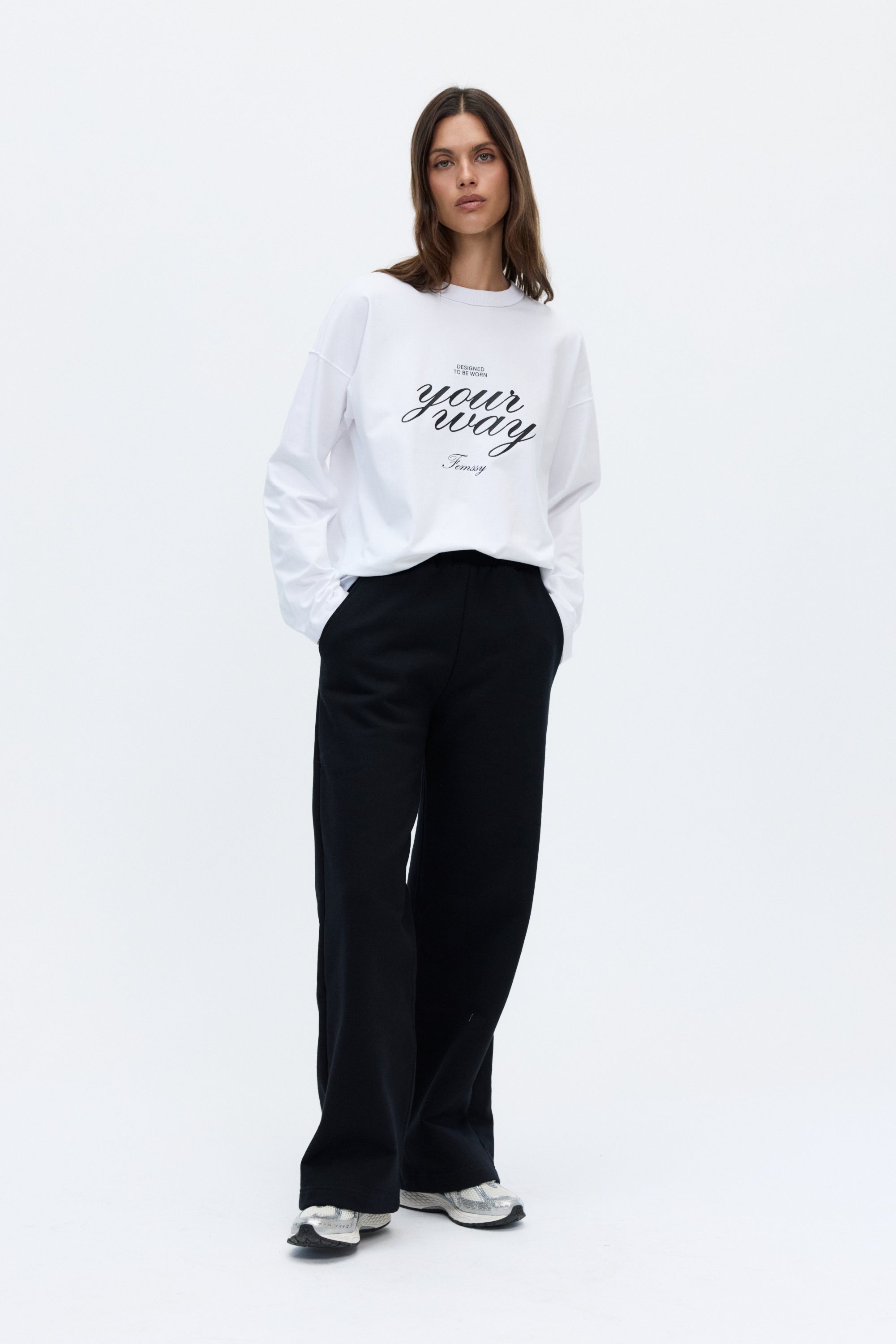Ava longsleeve white