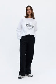 Ava longsleeve white