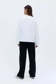 Ava longsleeve white