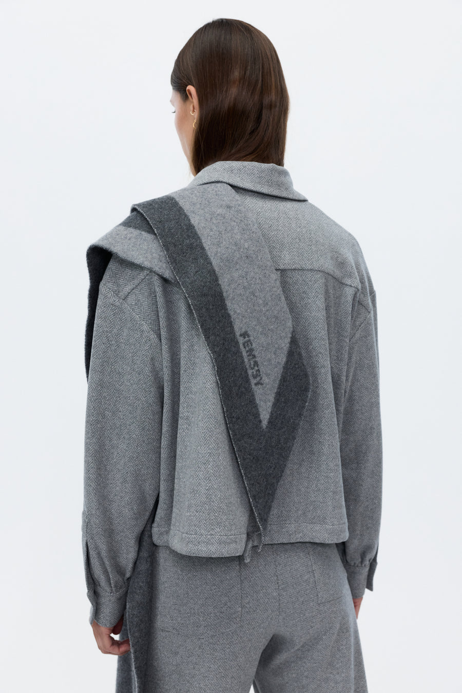 Scarf dark grey