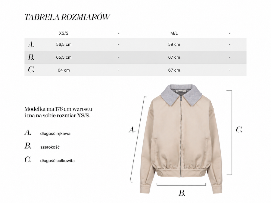 Aviator beige jacket check