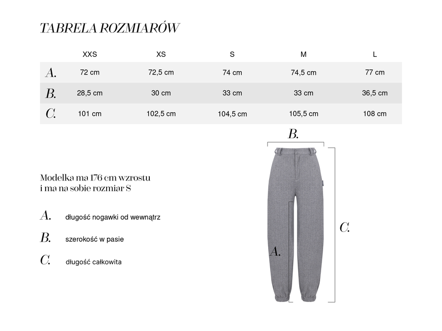 Audrey pants grey