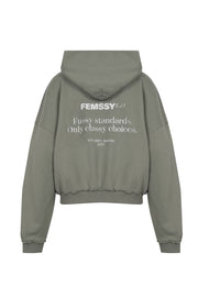 EDEN ZIP UP HOODIE GREEN
