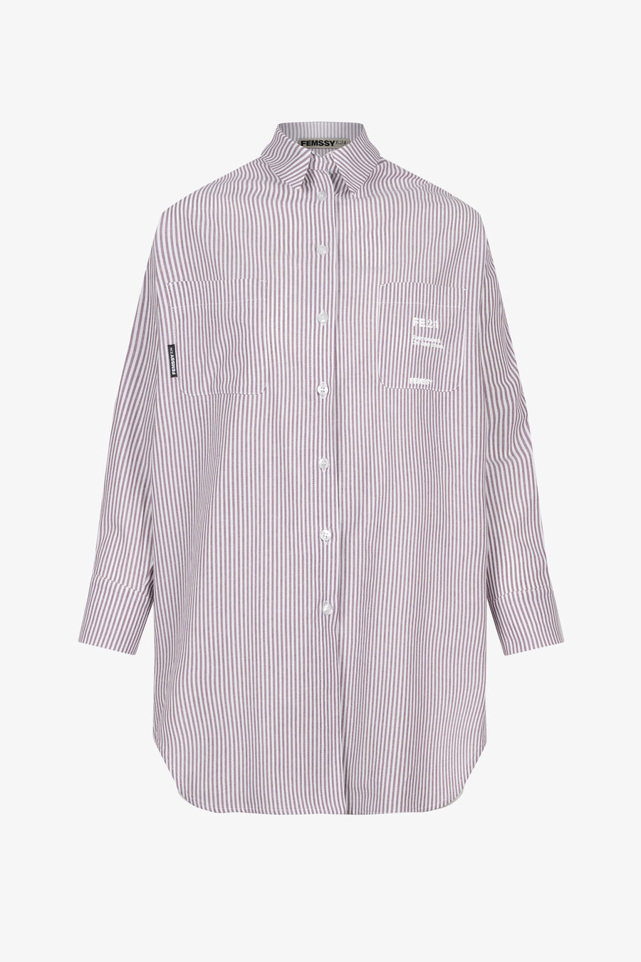 TUNIC STRIPE DRESS VIOLET