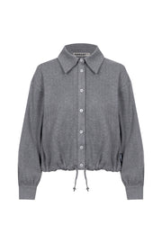 Vanda drawstring shirt grey