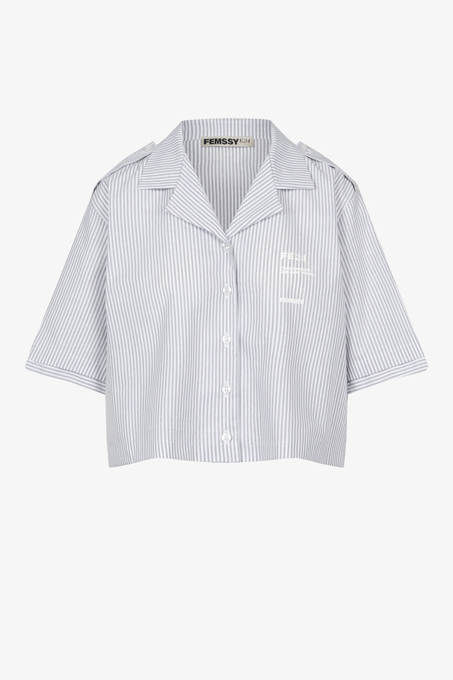 LOU STRIPE SHIRT GREY