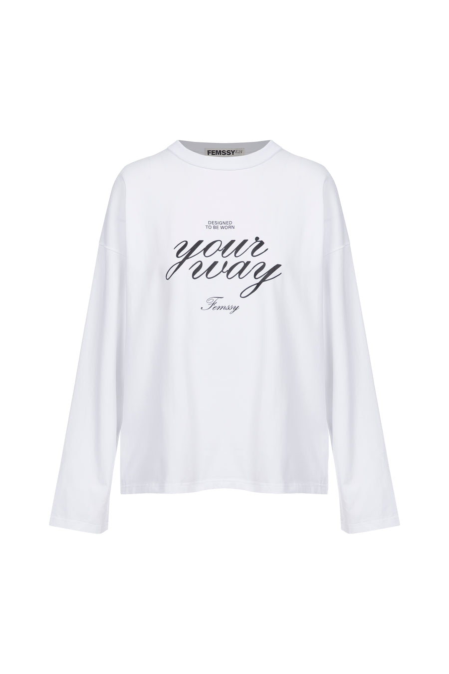 Ava longsleeve white