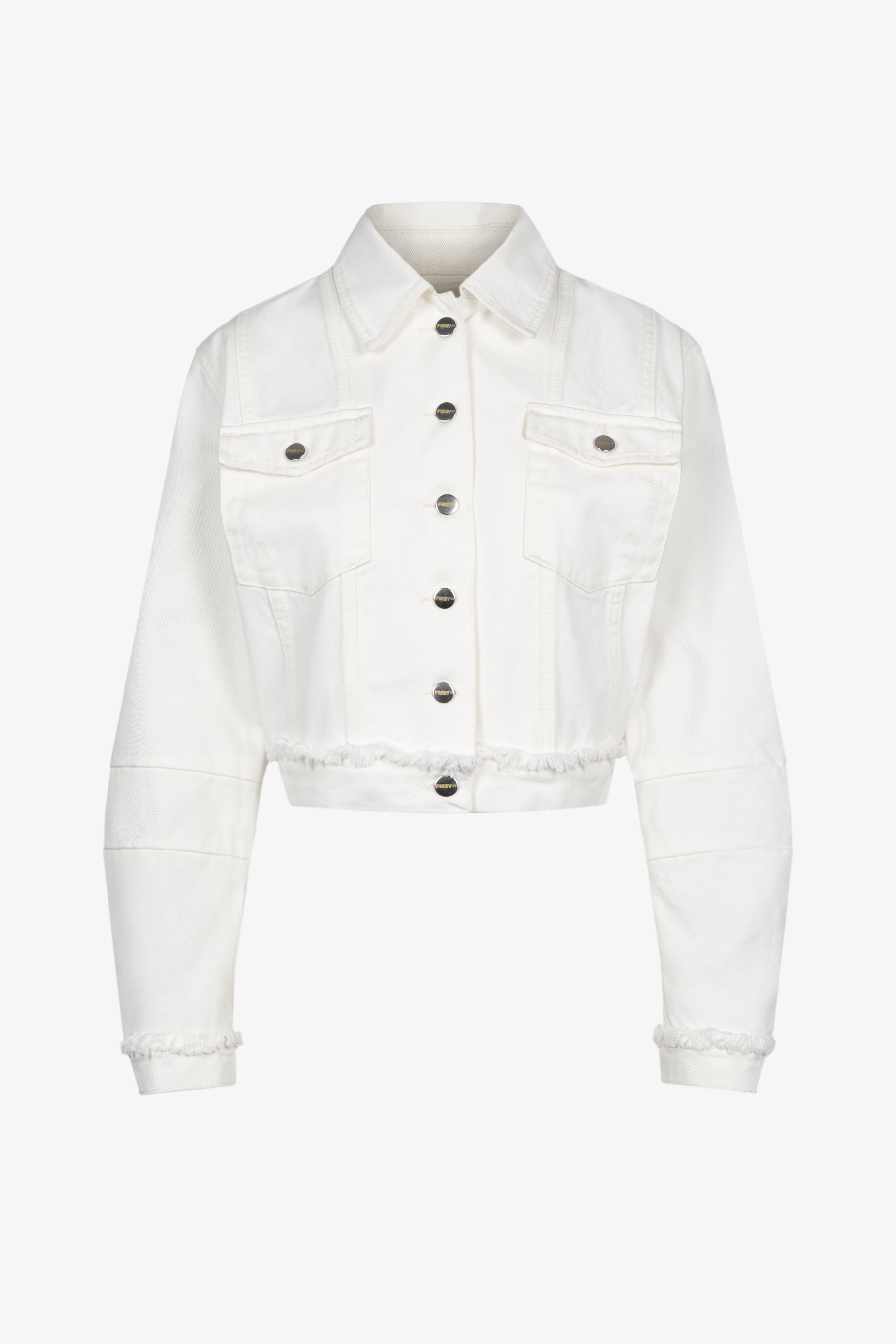 RAW DENIM JACKET OFF WHITE – FEMSSY