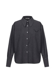 Boy shirt grey melange