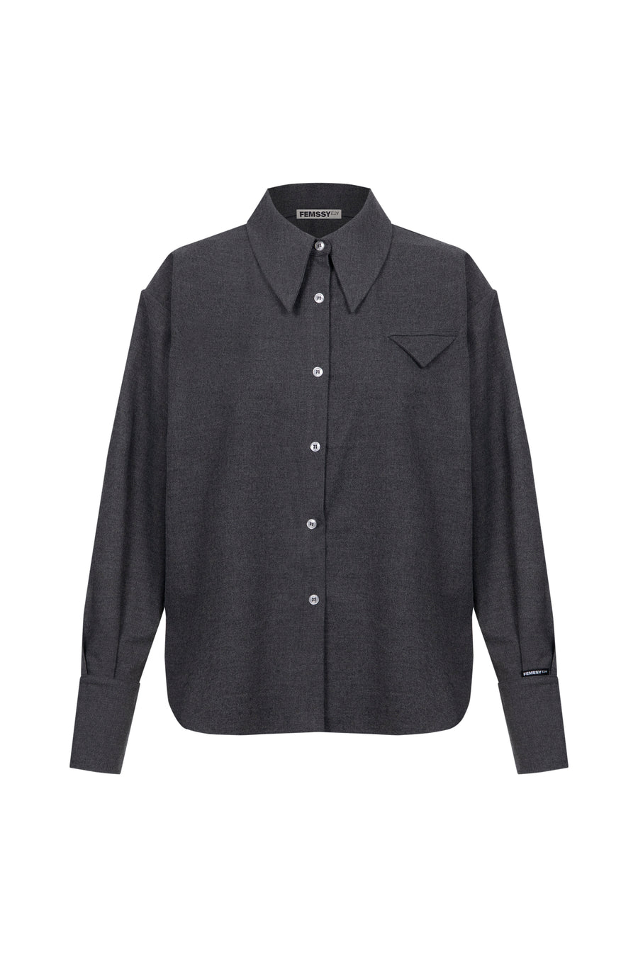 Boy shirt grey melange