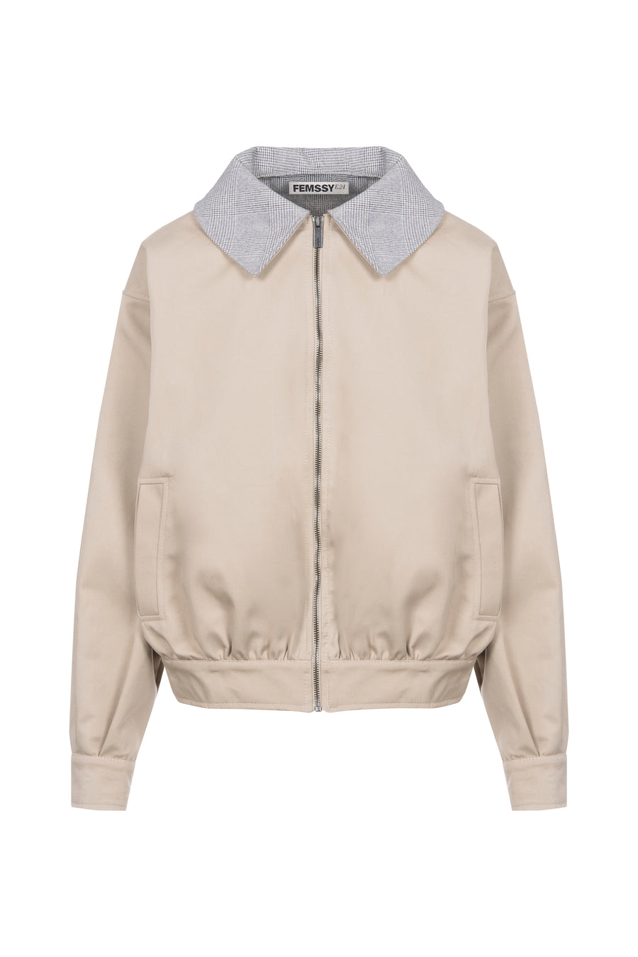 Aviator beige jacket check
