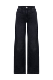 Fall logo black denim jeans