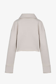 COLLAR SWEATSHIRT BEIGE