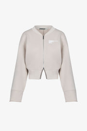 SCULP ZIP UP SWEATSHIRT BEIGE