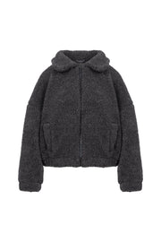 Nora fleece jacket dark grey